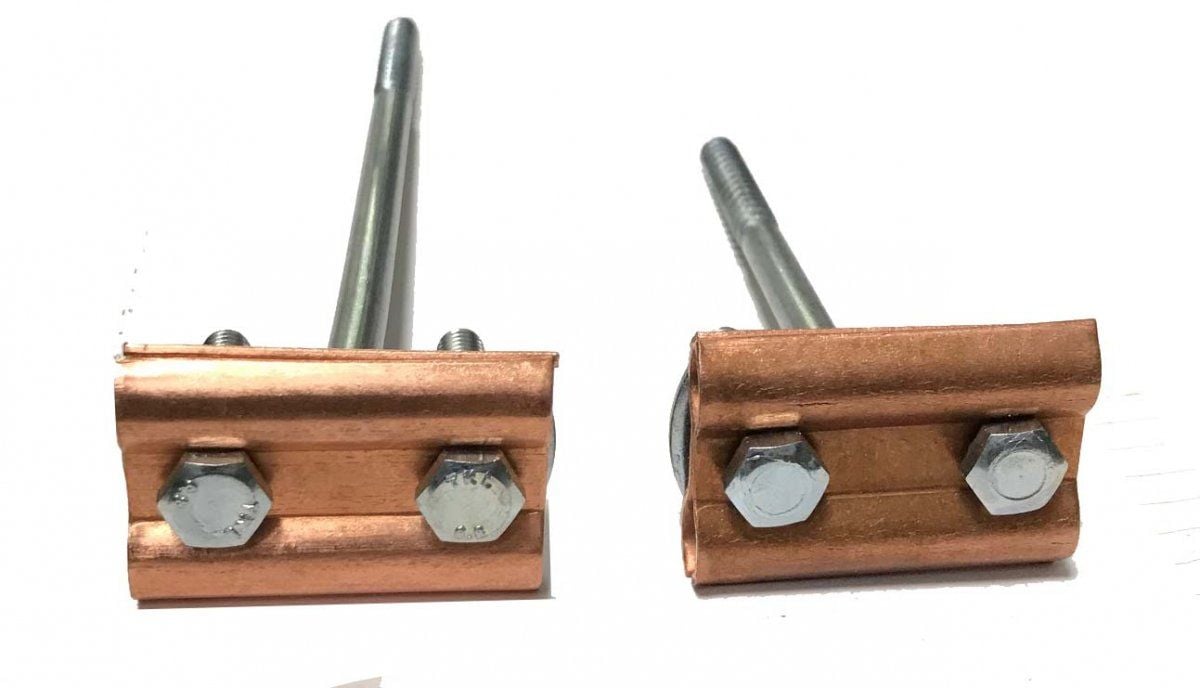 Duvar İniş Kroşesi 2x50mm Bakır Tutuculu - 12 CM