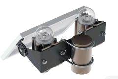 Lightning Rod and Aircraft Warning System for Buildings Solar Powered Double Flasher