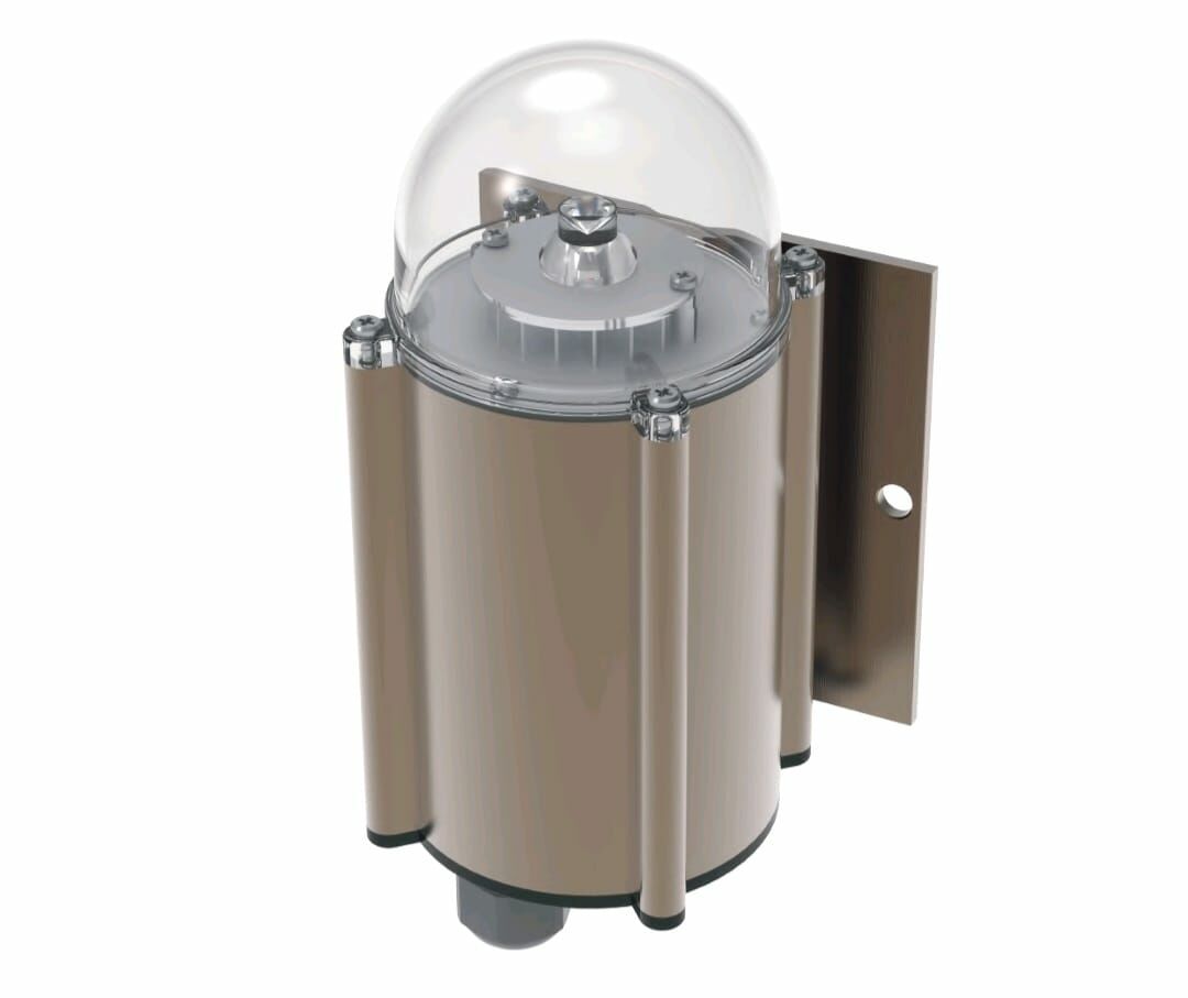 Paratoner ve Binalar İcin Uçak İkaz Sistemi AC Kablolu 220v Beslemeli Tek Flaşor