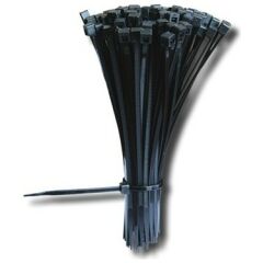 300 x 7,6 Ultraviyole Kablo Bağı Siyah 100 Adet (Paket)