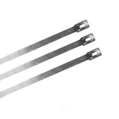 150 x 4.6 Stainless Steel Cable Tie Metallic 100 Pieces (Pack)