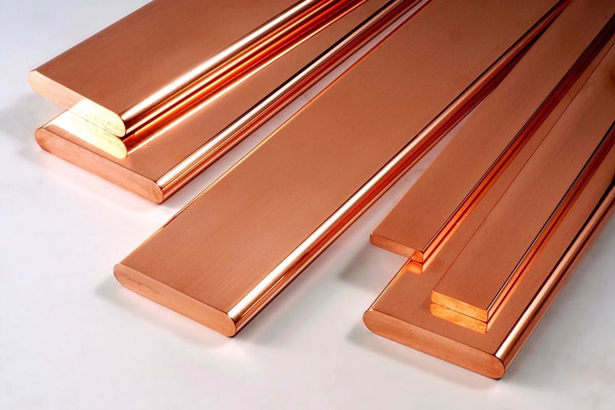 50X4mm Copper Busbar (1 Length = 5 Meters)