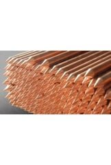 16mm*150 cm Bakır Kaplama Topraklama Çubuğu Kazık Elektrot 250 Micron + KLEMENS