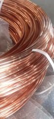 Fİ8 mm q8mm TAM SOM BAKIR PARATONER KABLOSU  bakır FİLMAŞİN İLETKEN 1 METRE