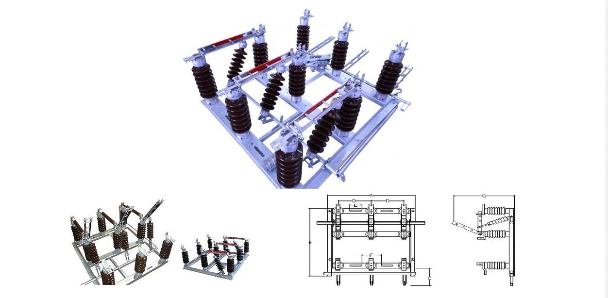 TSE OG SİGORTALI HARİCİ AYIRICI 36 KV 630 A  HS Seksiyoner Piyasa Tipi