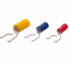 1.5 - 2.5 mm - M5 Fork Type Insulated Cable Lugs