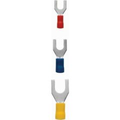 1,5 - 2,5 mm - M6 Çatal Tip İzoleli Kablo Pabuçları