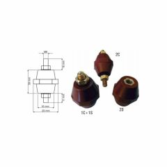 Mesnet İzolatörü Mini Boy - M6-2C-FIÇI - 30mm