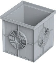 PLASTİK LOGAR KUTUSU SADE GÖVDE 20 X20 (GRİ)