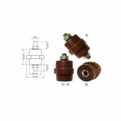 Mesnet İzolatörü Mini Boy - M8-2S-FIÇI - 35mm