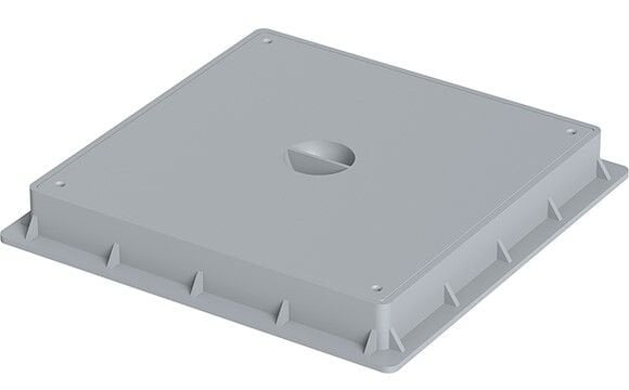 PLASTİK LOGAR SADE ÇERÇEVE GRİ 35X35