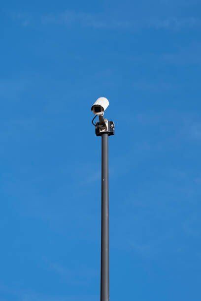 2,5 METRE Güvenlik CCTV kamera direği boru tip çap 50 mm kalınlık 2 mm KONSOLSUZ FIRIN BOYA