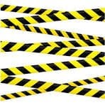 alan İkaz şeridi naylon sarı siyah 500 mt x en 65mm