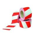 Emniyet Şeridi alan İkaz şeridi naylon kırmızı beyaz 500 mt x en 65mm