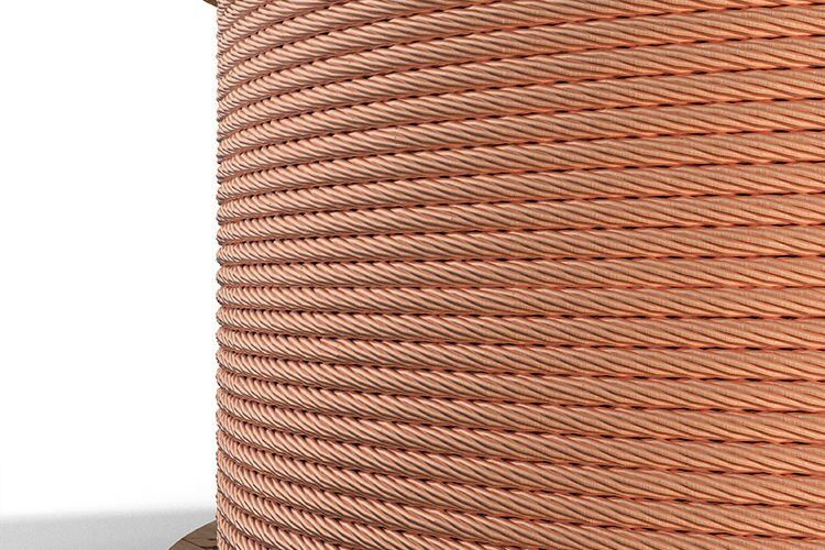 1x150 MM ÖRGÜLÜ TAM BAKIR TOPRAKLAMA İLETKENİ 1 kg