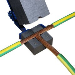 1x50 mm Çapraz Bağlantı  Bakır Alüminyum Termokaynak Potası Cadweld Bakır Kaynak