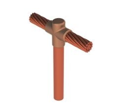 TERMO KAYNAK 1x50 mm ile Q16mm Çubuk  cadweld potası Tek Hat