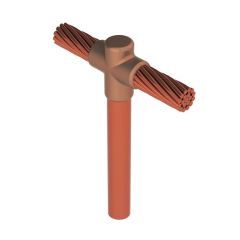1x95mm Braided + Q20mm Rod Single Line Joint Copper Aluminum Thermowelding Pot Cadweld Copper Welding
