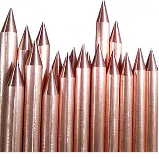 20mm*175 cm VİDALI 2 ADET TOPLAM 3,5 MT Bakır Kaplama Topraklama Çubuğu Kazık Elektrot 250 Micron + KLEMENS