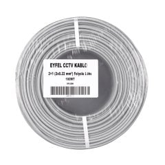 Eyfel EF-C200 2+1 2X0.22 Folyolu Lüks 100M CCTV Kablo