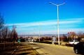 AD1 60/10 TEDAŞ Оцинкованный многоугольный столб освещения с одной консолью, длина консоли 1 м
