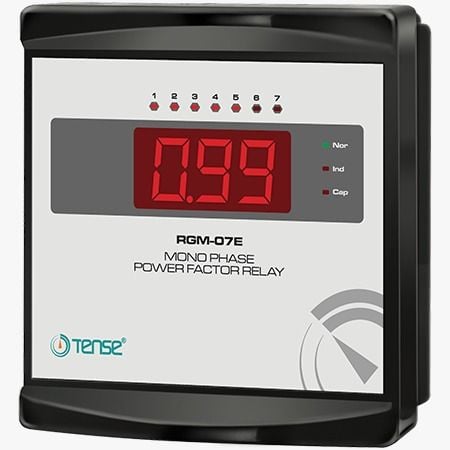 RGM-07E 7 Kademe, LED Display Ekranlı Monofaze Reaktif Güç Kontrol Rölesi