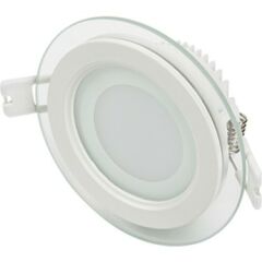 لوحة LED زجاجية دائرية 6 وات