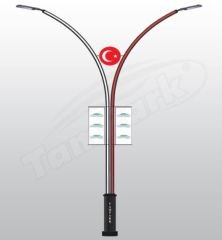 Tozlu T9425 2x80-100W POWER LED RGB LED Modern Aydınlatma Direği