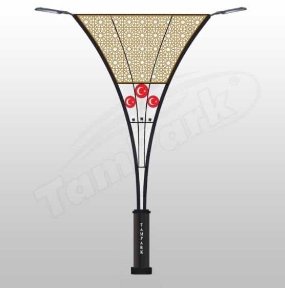 Tozlu T9400 2x80-100W POWER LED Modern Aydınlatma Direği