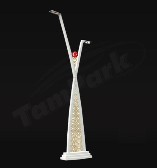 Tozlu T5024 2x60-80W LED Modern Aydınlatma Direği