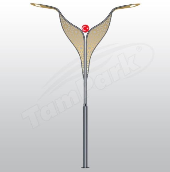 Tozlu T7002 2x80-100W LED Modern Aydınlatma Direği