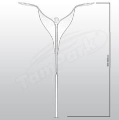 Tozlu T7002 2x80-100W LED Modern Aydınlatma Direği