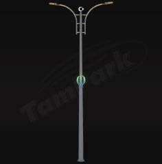Tozlu T5343 2x80-100W LED Modern Aydınlatma Direği