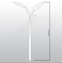 Tozlu T5004 3x80-100W LED Modern Aydınlatma Direği