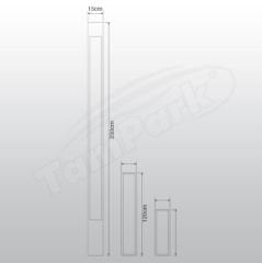 Tozlu T5385 250cm 30W SMD LED 120cm 15W SMD LED 80cm 10W SMD LED Modern Aydınlatma Direği