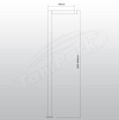 Tozlu T5365 45W POWER LED Modern Aydınlatma Direği