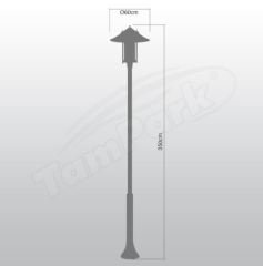 Tozlu T5350 23W E27 45W E27 Modern Aydınlatma Direği