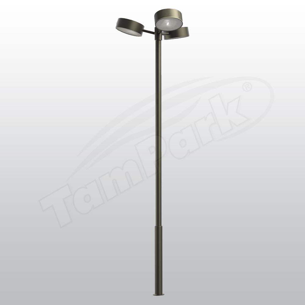 Tozlu T5330 3x70-150W G12 / Metal Halide 3x45W E27 Modern Aydınlatma Direği