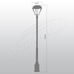 Tozlu T5326 150W E40 HQI-E 250W E40 HQI-E 45W LED Modern Aydınlatma Direği