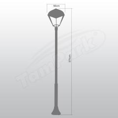 Tozlu T5325 150W E40 HQI-E 250W E40 HQI-E 45W LED Modern Aydınlatma Direği