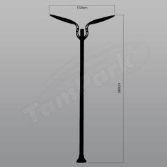 Tozlu T5135 2x45W LED + RGB LED Modern Aydınlatma Direği