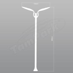 Tozlu T5125 2x45W LED Modern Aydınlatma Direği