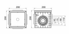 20X20 CM RÖGAR(MENHOL) PLASTİK TOPRAKLAMA KUTUSU