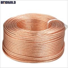 1*35 MM ÖRGÜLÜ İLETKEN  ALÜMİNYUM ÜSTÜ BAKIR KAPLAMA METRE