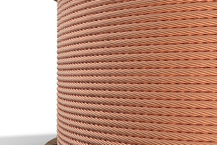 1*50 MM ÖRGÜLÜ İLETKEN  ALÜMİNYUM ÜSTÜ BAKIR KAPLAMA 1 METRE