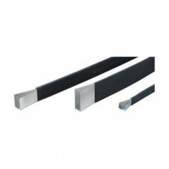 Boy 30mm x EN 15mm x ET 3mm Bakır pano Örgülü flex bara ( ISI BÜZÜŞMELİ EXTRA KORUMA MAKARONLU )