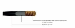 0.6/1 kV NYY-F, Single Core Power Cable, Copper Conductor, PVC Insulated, PVC Sheathed